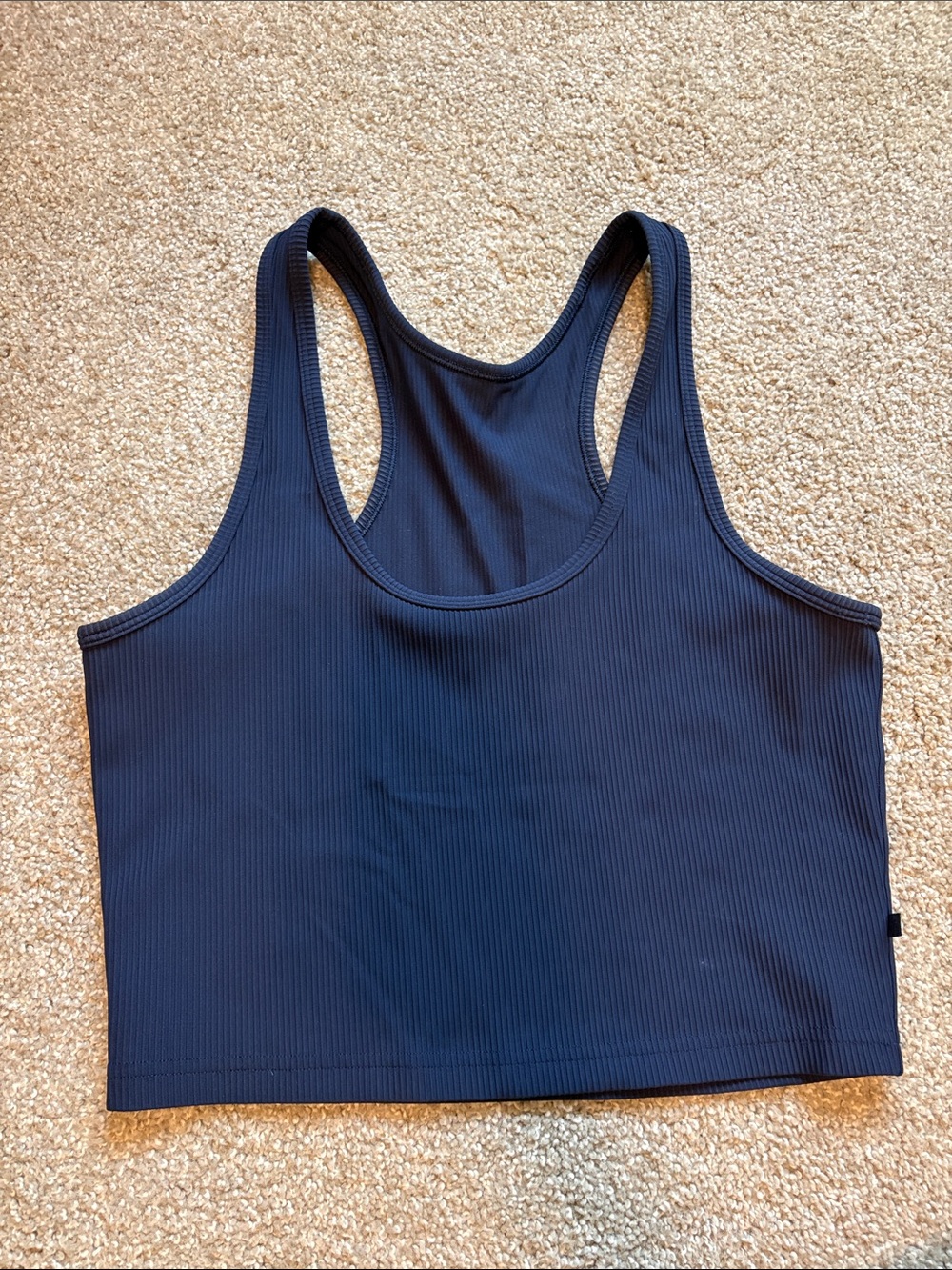 Ribbed Lululemon Cropped Tank Size 6